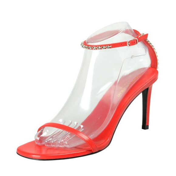 Saint Laurent Women's Leather High Heel Sandals - Picture 1 of 8